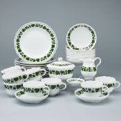 36tlg. Kaffeeservice für 10 Personen - Weinlaub. Meissen um 1980.