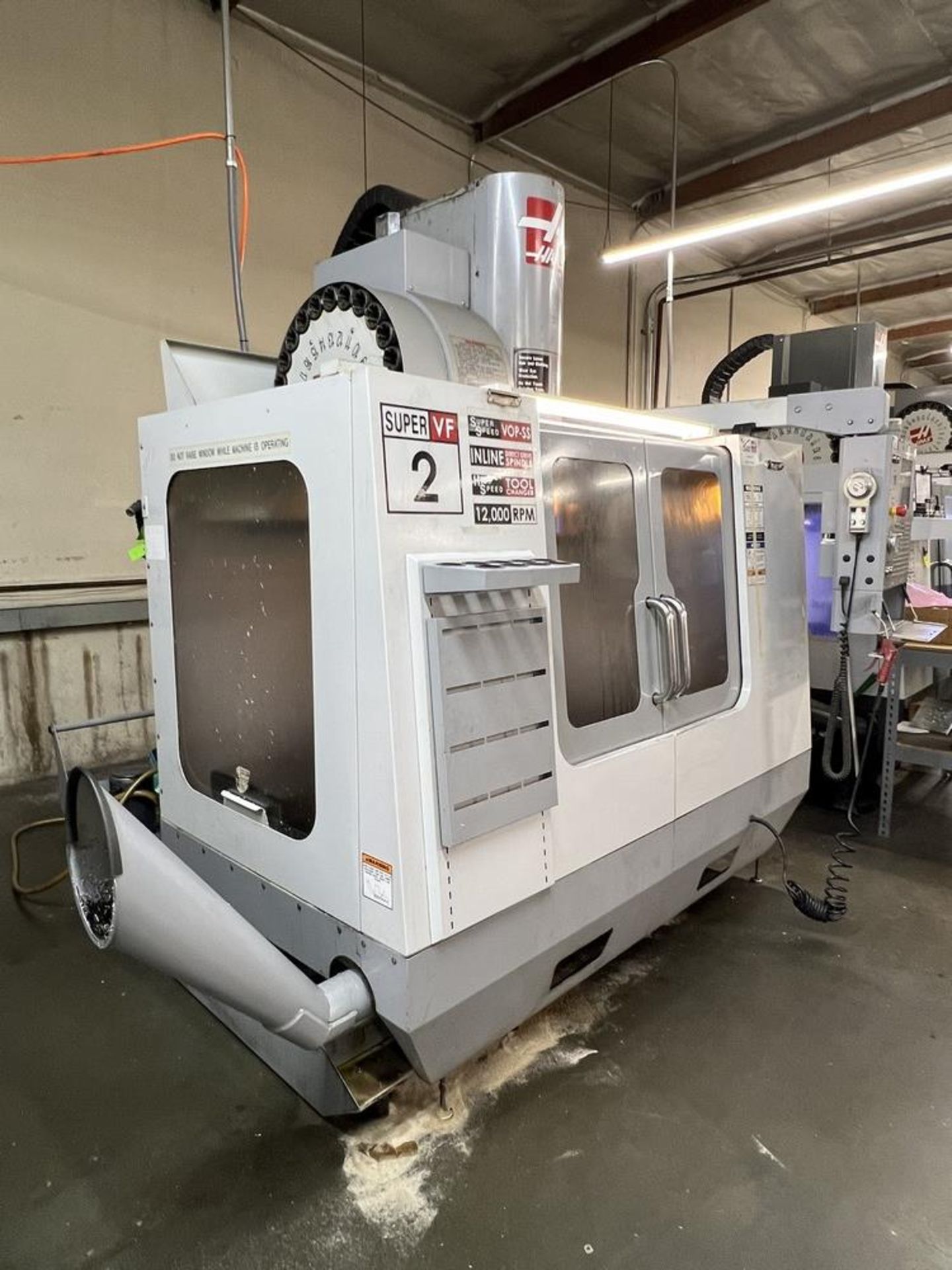 2006 Haas VF-2SS Vertical Machining Center, 12K Spindle, 4th Axis Wired, Side Mount, Renishaw - Image 14 of 20