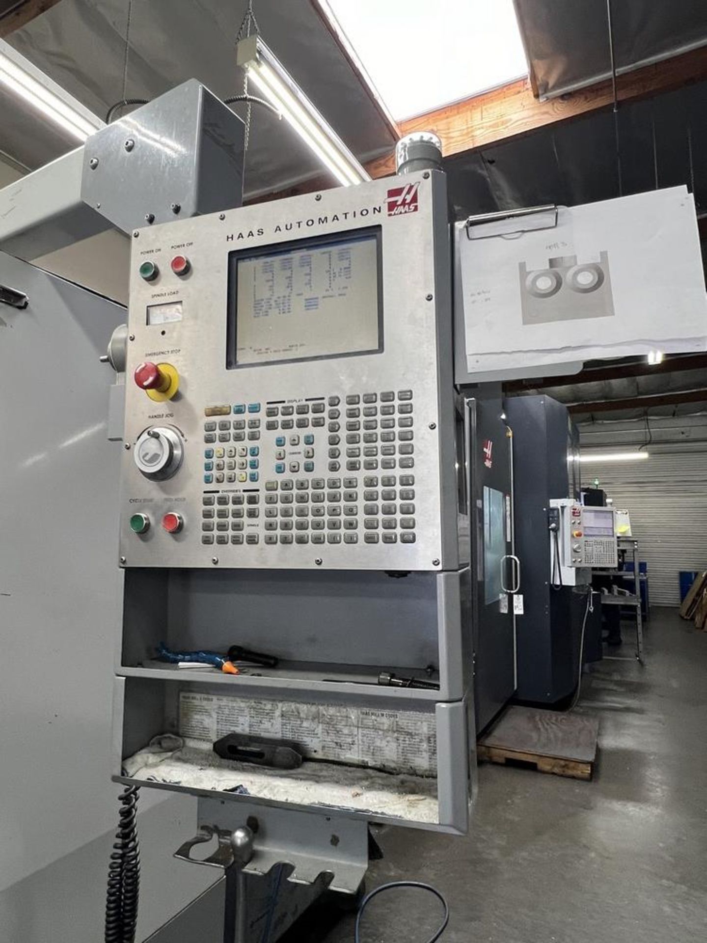 2005 Haas VF-6SS Vertical Machining Center, Renishaw Probe, Auger, 12K RPM, 24 Tool Side Mount, - Image 4 of 24