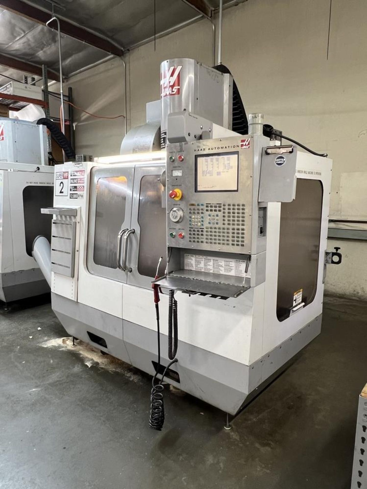 2006 Haas VF-2SS Vertical Machining Center, 12K Spindle, 4th Axis Wired, Side Mount, Renishaw - Image 8 of 20
