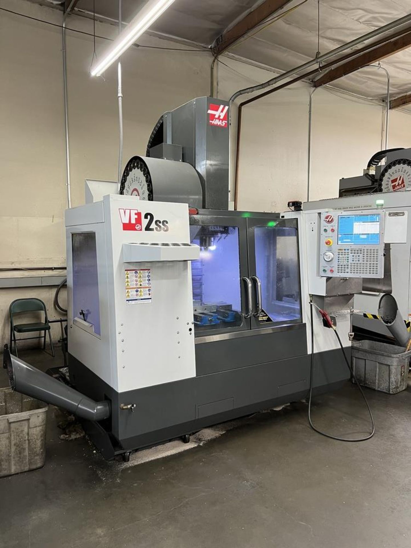 2015 Haas VF-2SS Vertical Machinig Center, Chip Auger, Side Mount, 12K Spindle, No Vises or