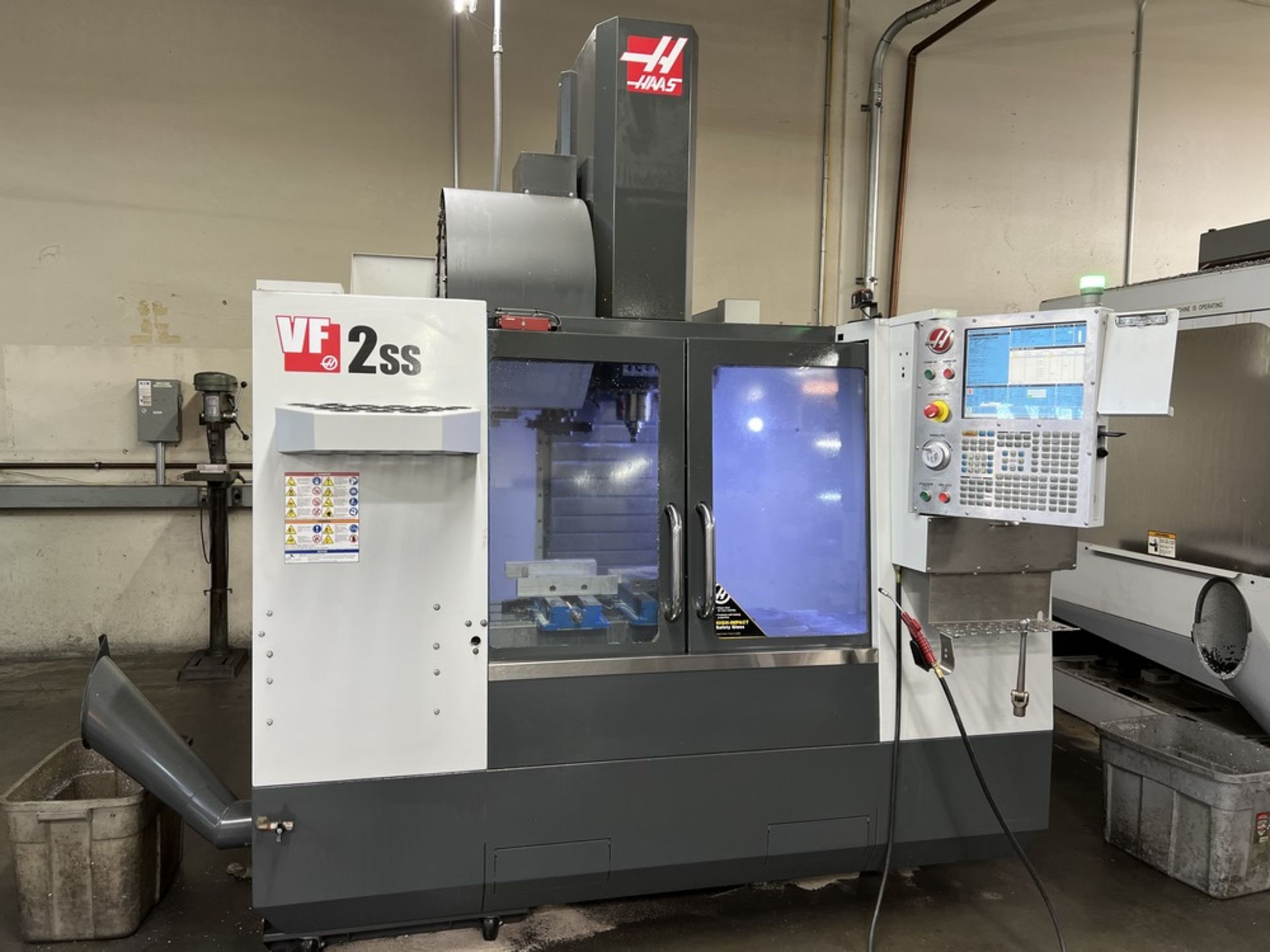 2015 Haas VF-2SS Vertical Machinig Center, Chip Auger, Side Mount, 12K Spindle, No Vises or - Image 2 of 21