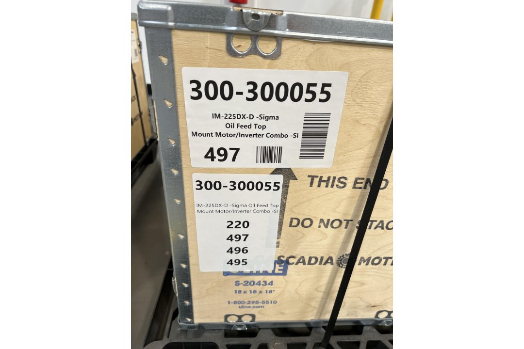 (4) Cascadia Motion IM-225DX-D Sigma Oil Feed, Top Mount Motor, Inverter Combo - Image 2 of 3
