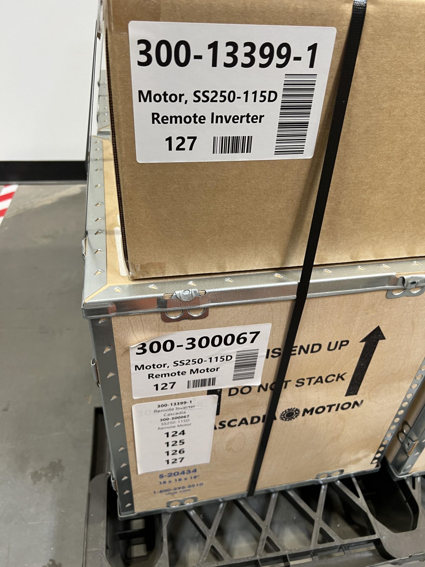 (4) Cascadia Motion Motor , SS250-115D Remote Motor SI, (4) Remote Inverter Cascadia - Image 2 of 4