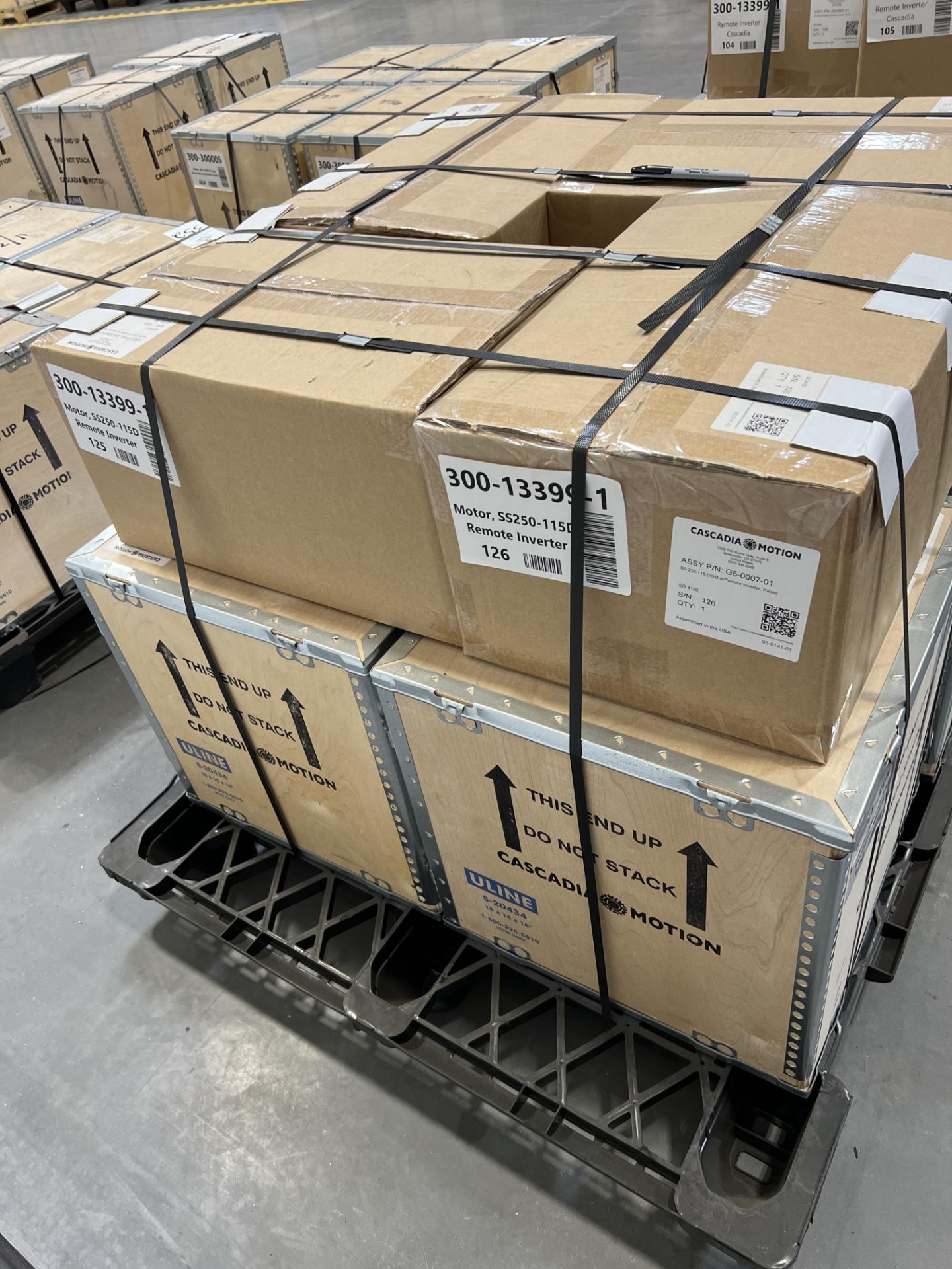 (4) Cascadia Motion Motor , SS250-115D Remote Motor SI, (4) Remote Inverter Cascadia - Image 4 of 4