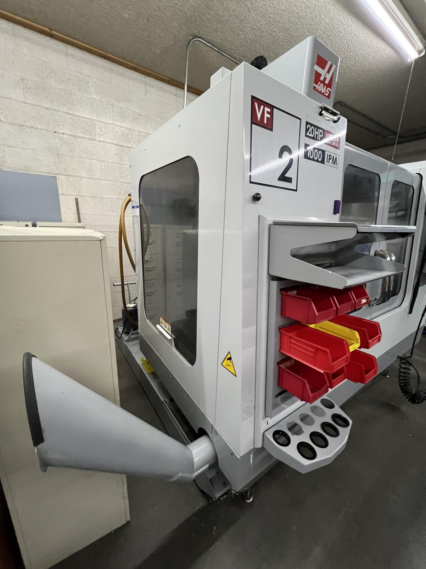 2008 Haas VF-2 CNC Vertical Machining Center, 20 Tool Umbrella Tool Changer, 4th Axis Wired, Jog - Image 23 of 32