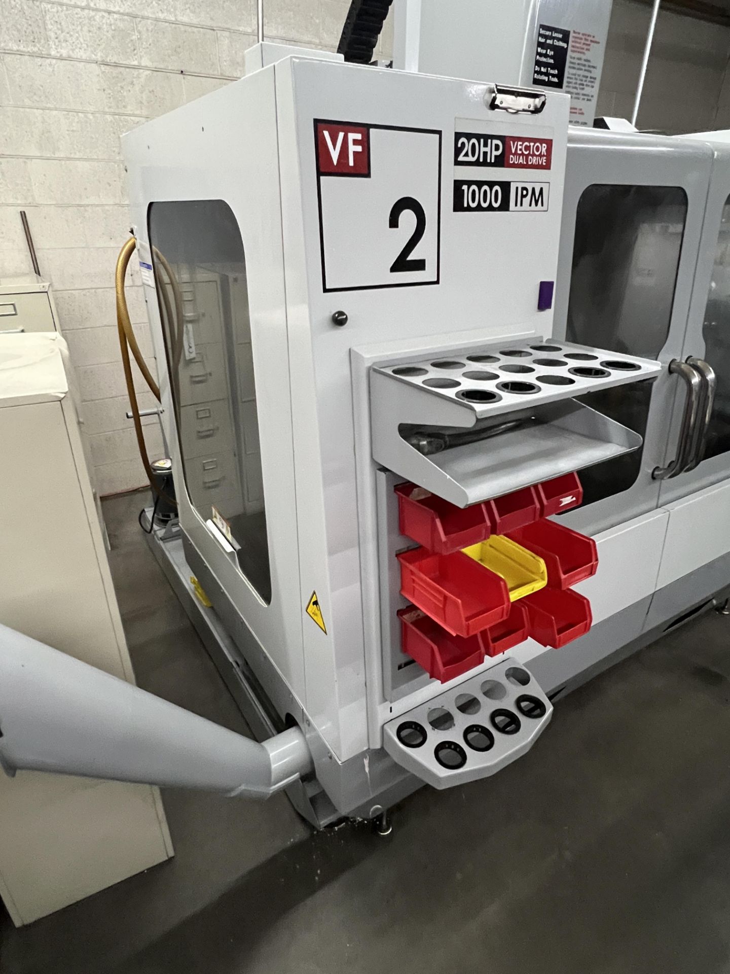 2008 Haas VF-2 CNC Vertical Machining Center, 20 Tool Umbrella Tool Changer, 4th Axis Wired, Jog - Image 2 of 32