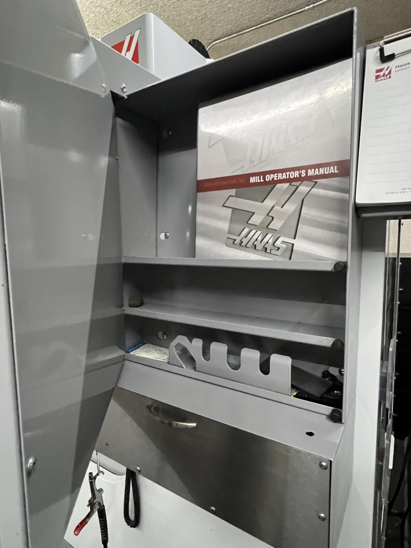 2008 Haas VF-2 CNC Vertical Machining Center, 20 Tool Umbrella Tool Changer, 4th Axis Wired, Jog - Image 8 of 32