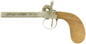 Perkussionspistole, doppelläufig, Kal. 9.5mm