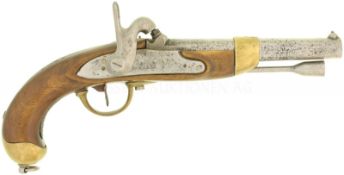 Perkussionspistole, französisch, Mod. 1822 Tbis, Kal. 17.6mm