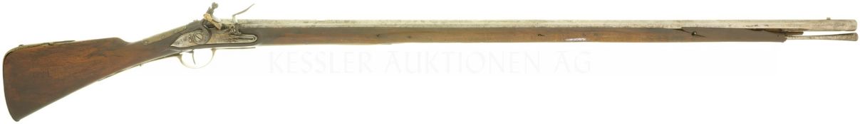 Steinschlossgewehr, um 1770, Kal. 17.6mm