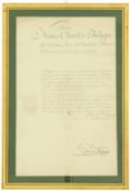 Congée militaire, Charles Philippe, Schweizer General in Frankreich, um 1780