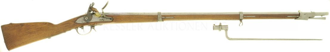 Steinschlossgewehr, Infanteriegewehr 1817 (franz. MLE 1777), Kant. Ordonnanz Nidwalden, Kal. 17.6mm
