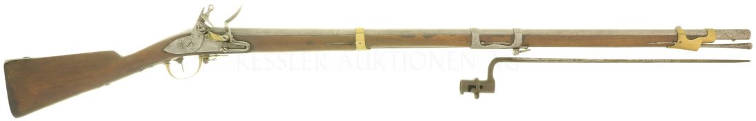 Steinschlossgewehr, Infanteriegewehr 1804/17, Kantonale Ordonnanz Bern, Kal. 17.6mm
