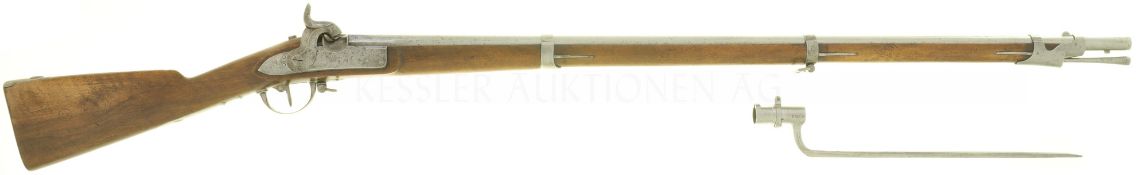 Perkussionsgewehr, Infanterie 1842, A. Francotte à Liege, Kal. 17.6mm