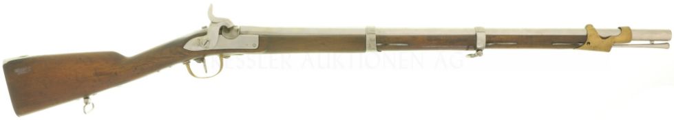 Perkussionskarabiner, A. Francotte, Liége, Kant. Polizei Zürich um 1842, Kal. 17.6mm