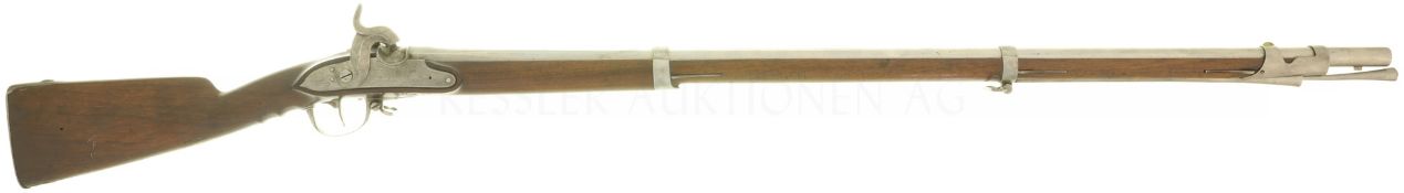 Perkussionsgewehr, Infanteriegewehr 1804/17/42, Kal. 17.6mm