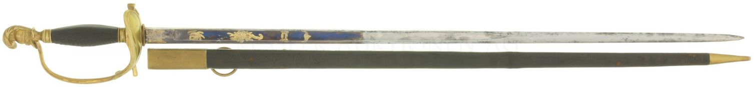 Stabsoffiziersdegen Schweiz, um 1820