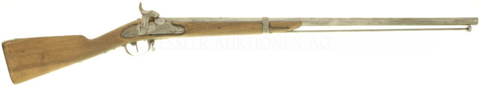 Perkussionsflinte, aus IG 1817/42, Kal. 17.6mm