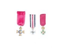 Konvolut von 3 Ordensminiaturen, Deutsches Kaiserreich.