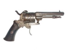 Stiftfeuer-Revolver, Lefaucheux, Open-Top, Kal. 7mm Lefaucheux