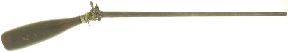 Windbüchse mit Schraubkolben, Deutsch um 1750, Kal. 17mm