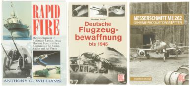 Konvolut von 3 Büchern über Flugzeugbewaffnung
