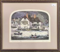 Graham Clarke (British, b.1941), 'Anchor & Hope', etching with aquatint, numbered 288/400, signed