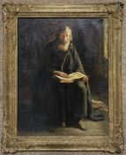 Jules Lambeaux (Belgium,1858-1890), label on canvas verso inscribed 