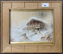 Elijah Walton RA (British,1832-1880), inscribed on backboard 