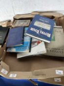 Three trays of mixed books to include boxing, Air Force etc