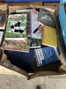 Box of mixed sporting interest books (378B)