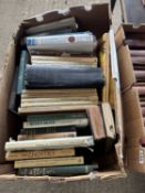 Box of religious interest books etc (524A)