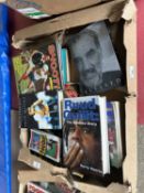 Box of mixed sports interest books (362B)