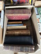 Mixed lot of various vintage Bibles to include Mant's Bible Vol 1, Dictionary of Christ and the