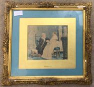 William Hemsley RBA (British, 1817-1906), Interior scene, watercolour, signed, framed and glazed.