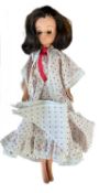 Sleep Tight Miss Sindy, 1981 In white and red polka dot nightgown, with sleeping eyes