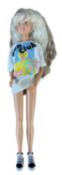 Sindy in Sun white t-shirt with colourful Sun Club detail and hi-tops (c1980s)