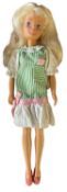 Pretty Girl - My First Sindy (1987-1988) In green and white striped dress with pink dolly shoes