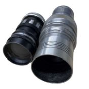 Two camera lenses to include Mayfair Sankor 135mm, and Isco-Gottingen Westanar 1:4.5/150