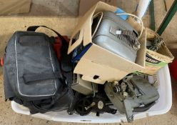 One box of mixed cine-cameras