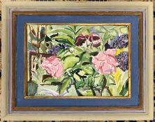 Ann Froshaug (British, contemporary), 'Stina's Flowers', oil on board, signed and dated '23,24.