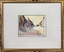 Roland Fisher (British,1885-1969), Debenham, Suffolk, Christmas card, inscribed in ink and dated