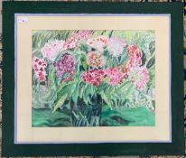 Ann Froshaug (British, contemporary), 'Sweet Williams', watercolour, signed, dated 2024, 41x53cm,