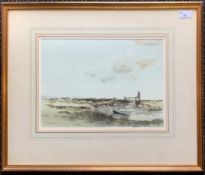 Phillip Gardner (1922-1986), 'A Walk Before Breakfast', watercolour, signed, 27x37cm, framed and