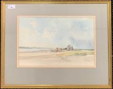 Jason Partner (British, b.1922), Norfolk estuary scene, watercolour, signed and dated '73,