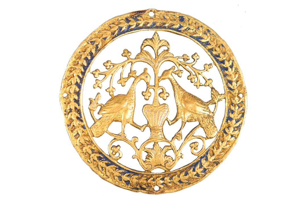 Four medallions in openwork gold and enamel. Possibly Byzantium. 10th - 15th centuries. - Bild 2 aus 17
