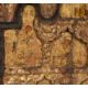 Carved, gilded, and polychromed wooden icon with gold background. Wallachia. 15th Century. - Bild 6 aus 15