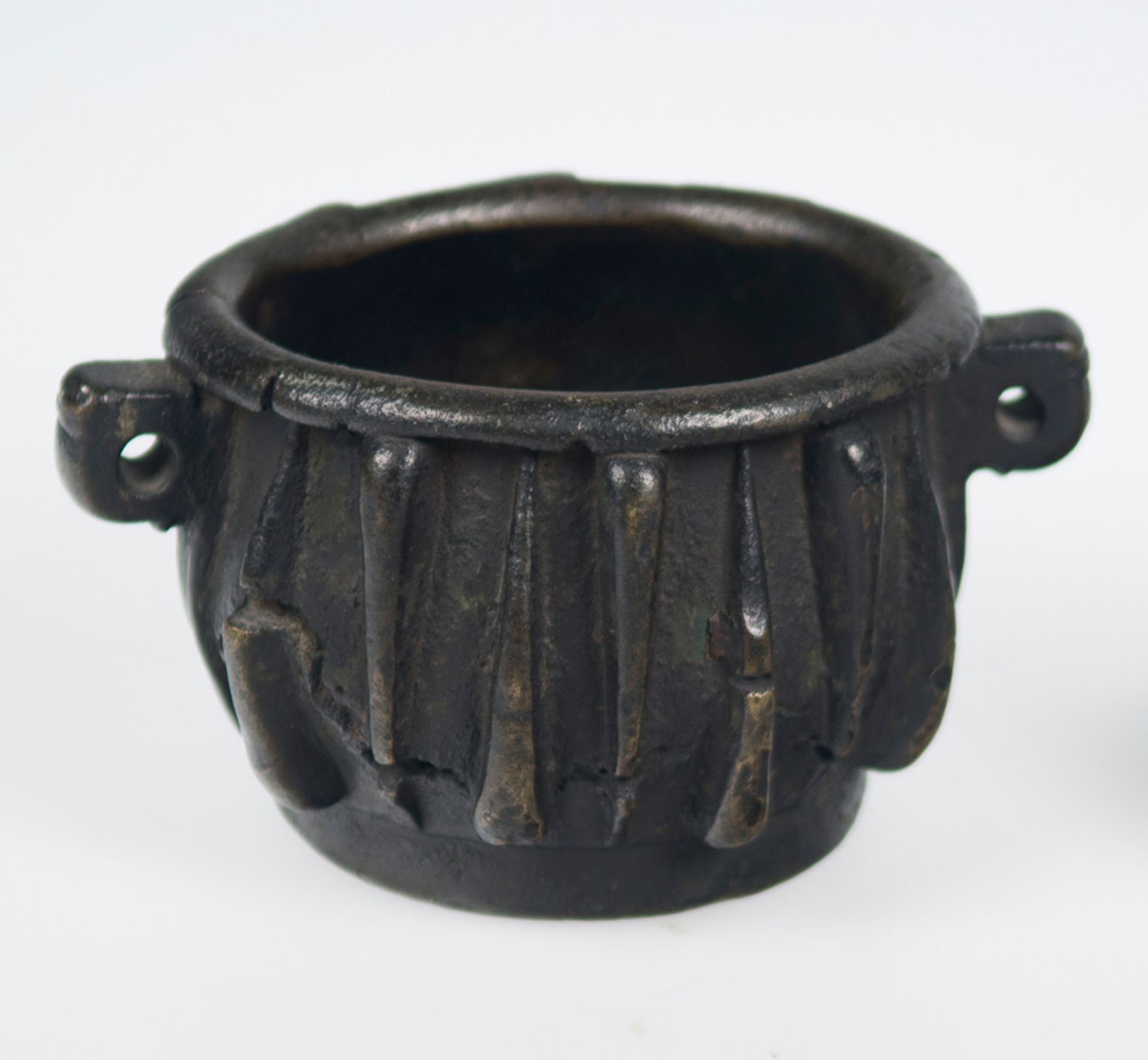 Important bronze mortar. Gothic. 15th Century.
