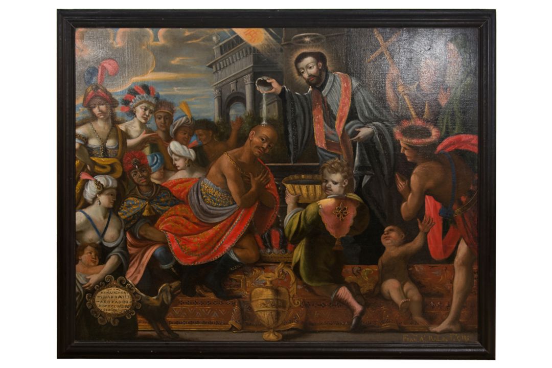 Novo-Hispanic School. 18th century. Signed by Francisco de Albala and dated 1768. - Bild 12 aus 13